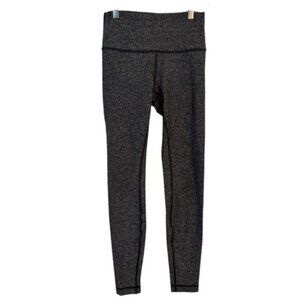 Lululemon Athletica | Gray and Black Heather Align 28”Leggings Size 6